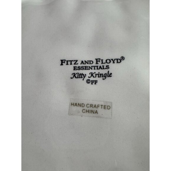Fitz and Floyd Kitty Kringle Canapé Plate – Brand New in Box 🎄🐾 - Picture 4 of 12